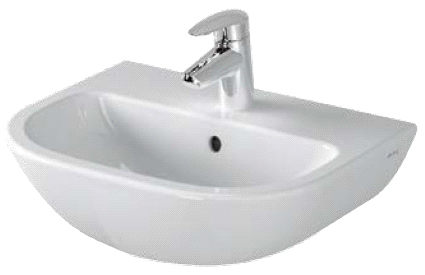 Alva Aqua Amoa Handwaschbecken45x36cm, Weiß 1
