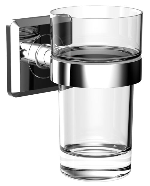 Alva Aqua Prima Glashalter mit Kristallglas klar, Chrom 2